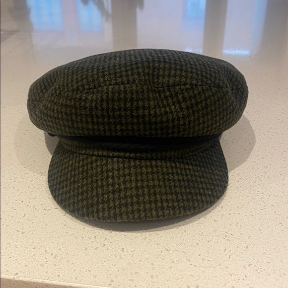 Brixton Olive Houndstooth fiddler hat - Picture 2 of 7